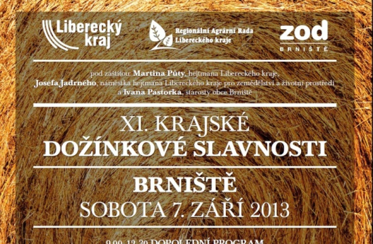 Krajské dožínky se letos konají již po jedenácté, tentokrát v Brništi